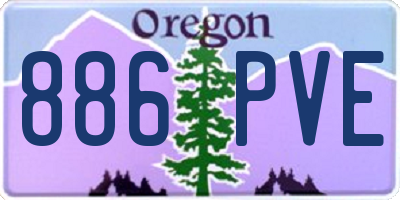 OR license plate 886PVE