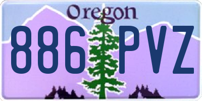 OR license plate 886PVZ