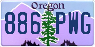 OR license plate 886PWG