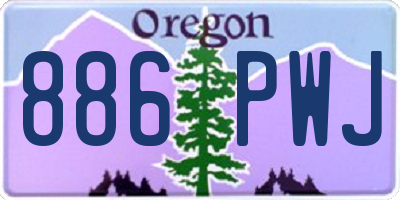 OR license plate 886PWJ