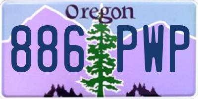OR license plate 886PWP