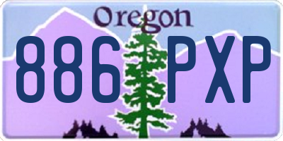 OR license plate 886PXP