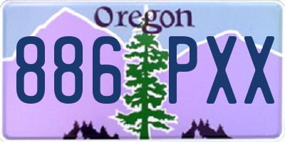 OR license plate 886PXX