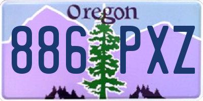 OR license plate 886PXZ