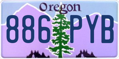 OR license plate 886PYB