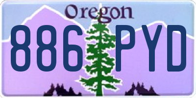 OR license plate 886PYD