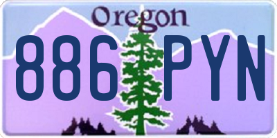 OR license plate 886PYN