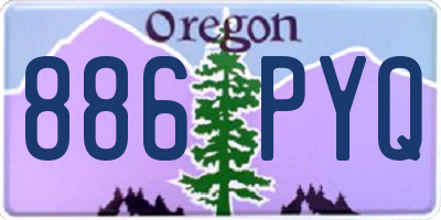 OR license plate 886PYQ