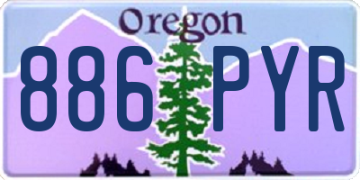 OR license plate 886PYR