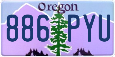 OR license plate 886PYU