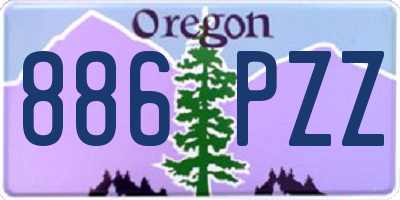 OR license plate 886PZZ