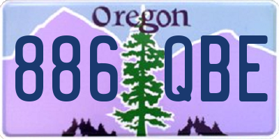 OR license plate 886QBE