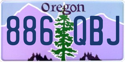 OR license plate 886QBJ