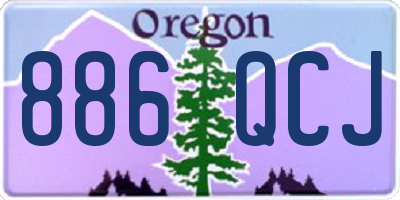 OR license plate 886QCJ