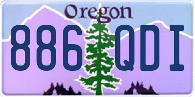 OR license plate 886QDI