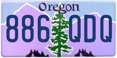 OR license plate 886QDQ