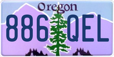 OR license plate 886QEL