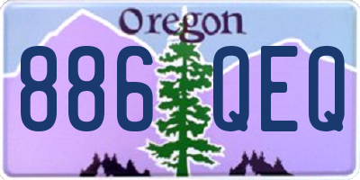 OR license plate 886QEQ