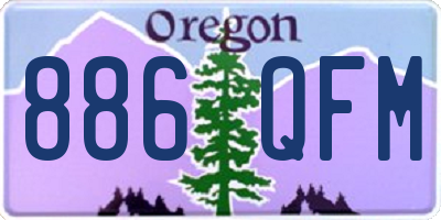 OR license plate 886QFM