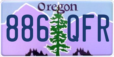 OR license plate 886QFR
