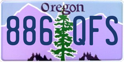 OR license plate 886QFS