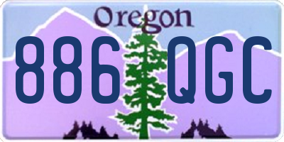 OR license plate 886QGC