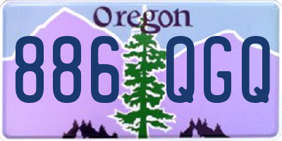 OR license plate 886QGQ