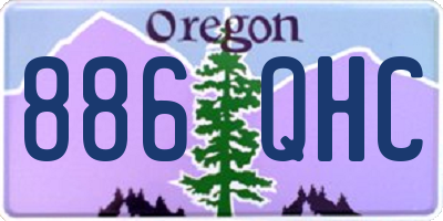 OR license plate 886QHC