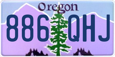 OR license plate 886QHJ