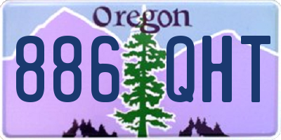 OR license plate 886QHT