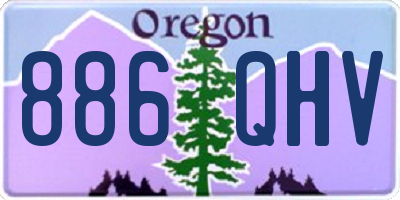 OR license plate 886QHV