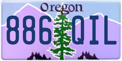 OR license plate 886QIL
