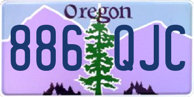 OR license plate 886QJC