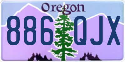 OR license plate 886QJX