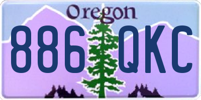 OR license plate 886QKC