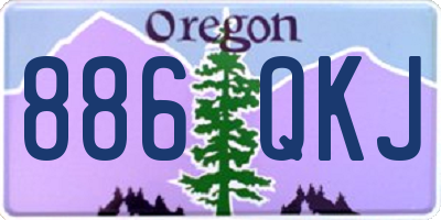 OR license plate 886QKJ