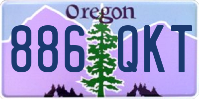 OR license plate 886QKT