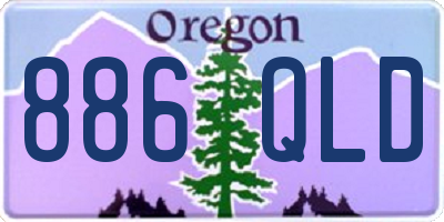 OR license plate 886QLD