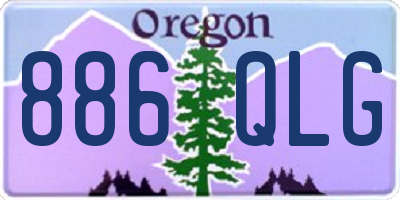 OR license plate 886QLG