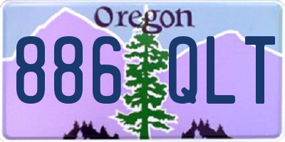 OR license plate 886QLT