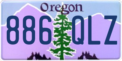OR license plate 886QLZ