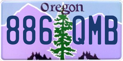 OR license plate 886QMB