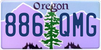 OR license plate 886QMG