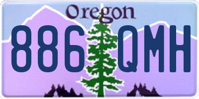 OR license plate 886QMH