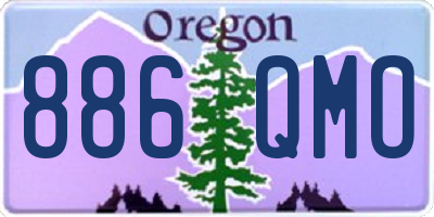 OR license plate 886QMO