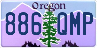 OR license plate 886QMP