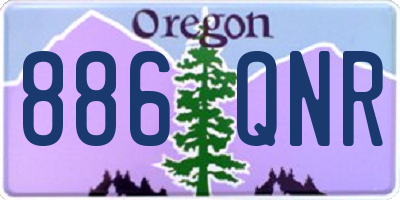 OR license plate 886QNR