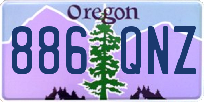 OR license plate 886QNZ