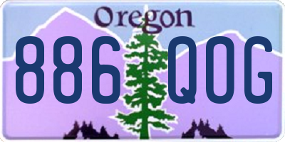 OR license plate 886QOG
