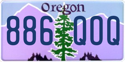 OR license plate 886QOQ